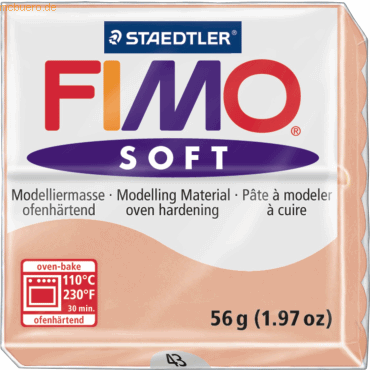 Staedtler Modelliermasse Fimo soft 56g haut hell von Staedtler
