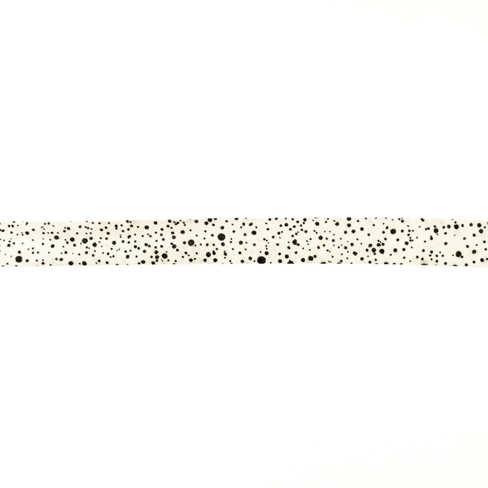 Baumwoll Schrägband Sprenkel 20mm, wollweiss von Stoffe Hemmers