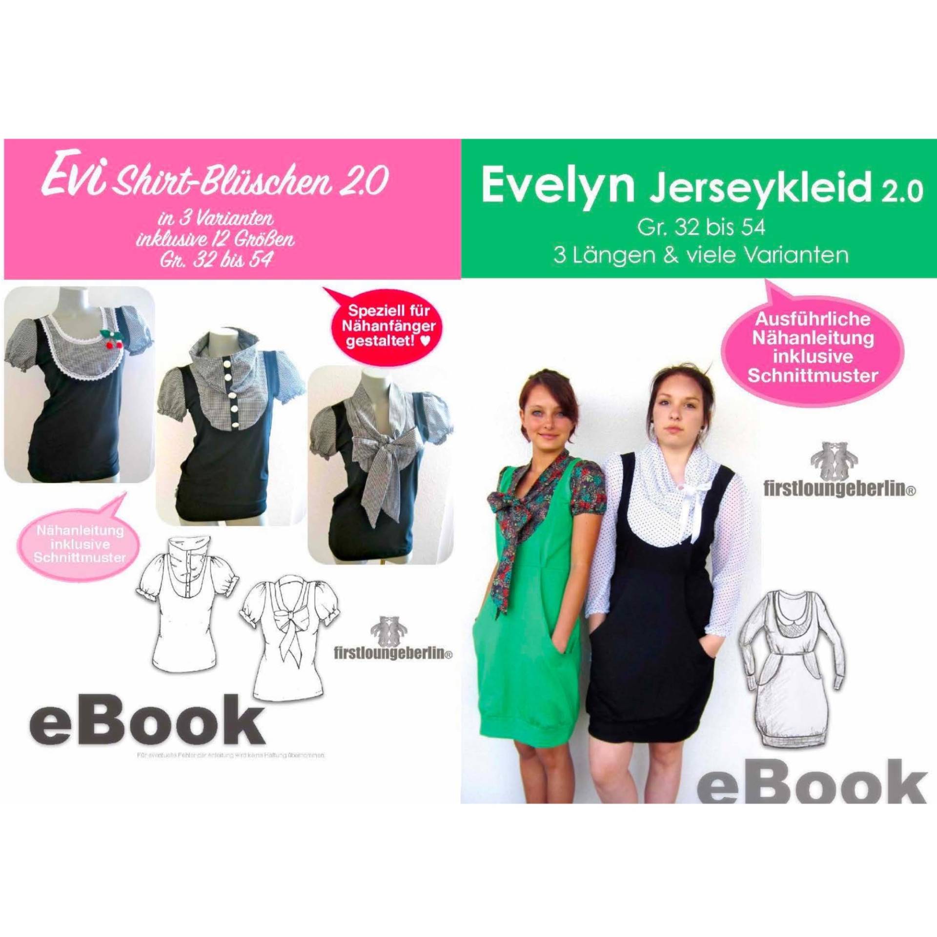 E-Book Firstlounge Berlin Evi Shirt & Evelyn Keid von Stoffe Hemmers