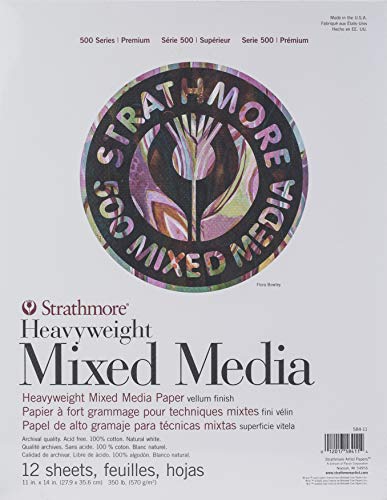 Strathmore 500 Series Mixed Media, Papier, weiß, 11x14 von Strathmore