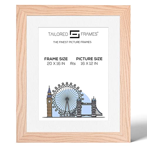 Tailored Frames Bilderrahmen, Holz, Weißes Passepartout, 20" x 16" Frame, to take a 16" x 12" Picture von Tailored Frames