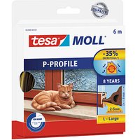 tesa tesamoll® P-Profil Fenster-Dichtungsband braun 9,0 mm x 6,0 m 1 Rolle von Tesa