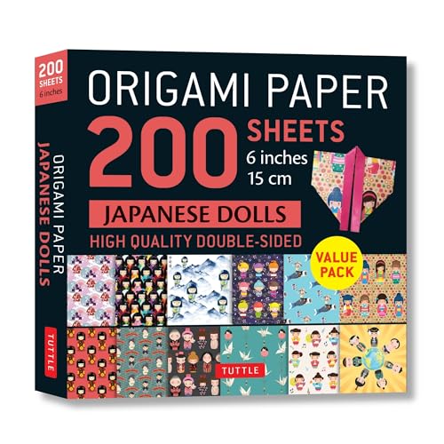 Origami Paper 200 Sheets Japanese Dolls 6 Inches 15 cm: High Quality Double-Sided von Tuttle Publishing