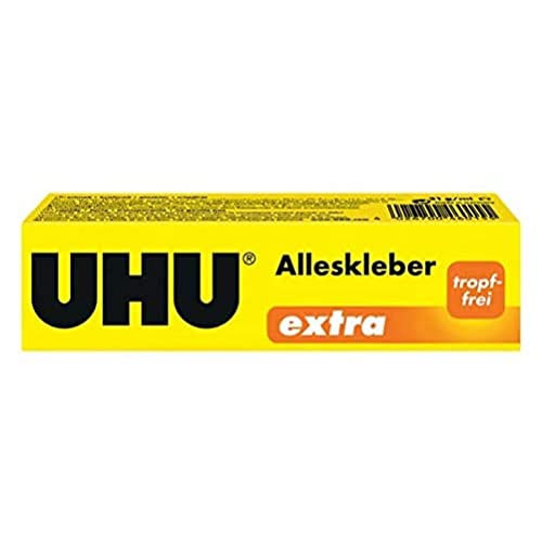 UHU Alleskleber Extra Tube, Gel-Form für extra starkes und tropffreies Kleben, 125 g von UHU