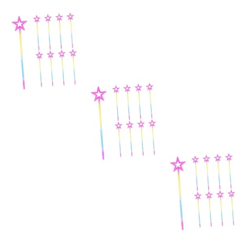 Vaguelly 24 Stk Zauberstab Spielzeug Kinderkleidung Bogenstab schöne Sternenfee-Sticks Kleider Feenstäbe für Kinder Feenstab für Kinder Erwachsener schmücken Leistungsrequisiten Fräulein von Vaguelly