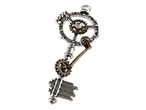 Steampunk Anhänger in Form eines Schlüssels 1 Stück von Vintageparts, DIY-Schmuck von Vintageparts FACHHANDEL FÜR SCHMUCKZUBEHÖR