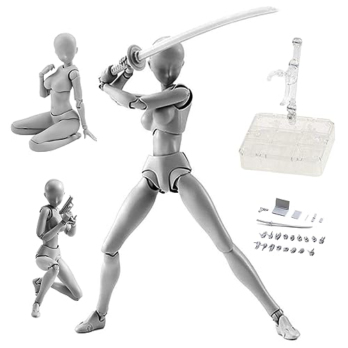 Weibliche Aktionsfiguren, Action weibliches Figurenmodell, PVC Leichtgewichtiges Modell Stehen Puppe, bewegliche Gesten Action -Figur, Zeichnung Figurenmodelle für Künstler von Weduspaty