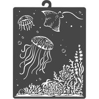Schablone "Songs of the Sea -Jellyfish" von Weiß