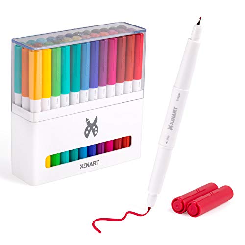 XINART Dual Tip Stifte für Cricut Maker 3 / Explore 3 Air 2 / Air, Dual Tip Markierungsstifte Set mit 33 Farben Schreibstift Kompatibel mit Cricut Cutting Machine (0,4 Tip & 1,0 Tip, 36er Packung) von XINART