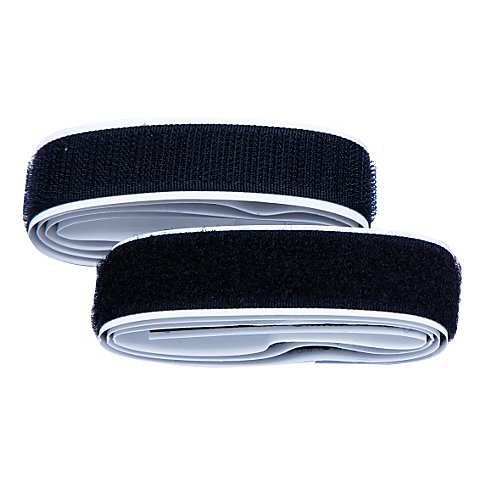 buttinette Klettverschlussband, selbstklebend, schwarz, Breite: 2 cm, Inhalt: je 1 m von buttinette
