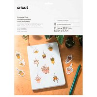 cricut™ bedruckbare Aufkleberfolie für Schneideplotter transparent 21,0 x 29,7 cm,  12 St. von cricut™