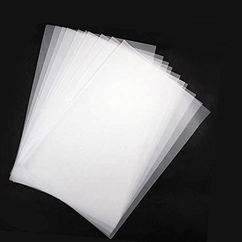 Transparentpapier 100 Blatt bedruckbar Weiß DIN A4 70g/qm zum Bedrucken, Zeichnen, Basteln, Gestalten Papier Transparent (Transparent) von mirito