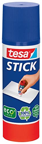 tesa Stick ecoLogo - Geruchsneutraler Klebestift für Papier und Pappe - Lösungsmittelfrei und Umweltschonend - 40 g von tesa