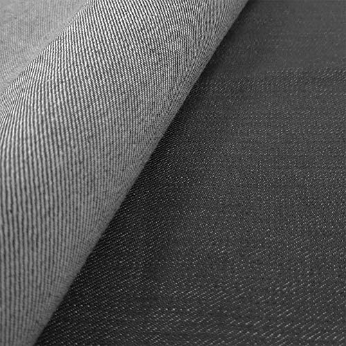 Denim grau - Jeansstoff - Stoff Meterware - 58% Baumwolle, 38% Polyester, 4% Elasthan - per Meter von Aktivstoffe