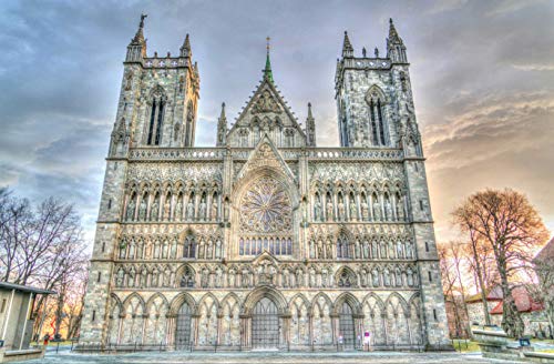 Religion Kathedrale 1000 Teile in hochwertiger Pappschachtel Puzzleteile im wiederverschließbaren Beutel 50x70CM von znwrr