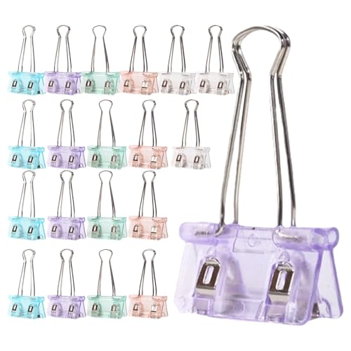 Bunte Binder-Clips, Büroklammern, Vista-Clips, Mehrzweck-Klappklammern, niedliche, abriebfeste Binder-Clips, Büroklammer-Set für Lehrer und Studenten von ノーブランド品