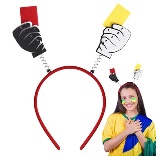 Fußball-Kopf-Bopper, Fußball-Stirnband, Game-Day-Stirnband, Fußball-Themen-Boppers – lustiger Hut, Party-Dekoration, Hut, Cheer-Requisiten für Fußball-Fans, Themenparty von ノーブランド品