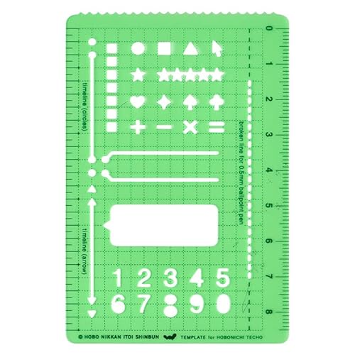 Hobonichi Techo Accessories Hobonichi Stencil - Basic von ほぼ日