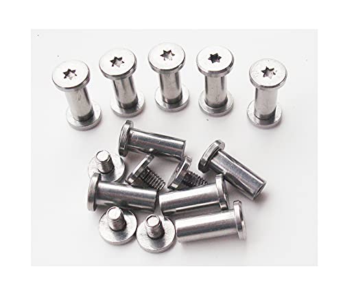 Klappmesser Corby Schrauben,Taschenmesser Pivot Pins,EDC Messermacher Schraubverschlüsse Nieten,DIY Messergriff Studs,Packung mit 10 (12mm) von 通用