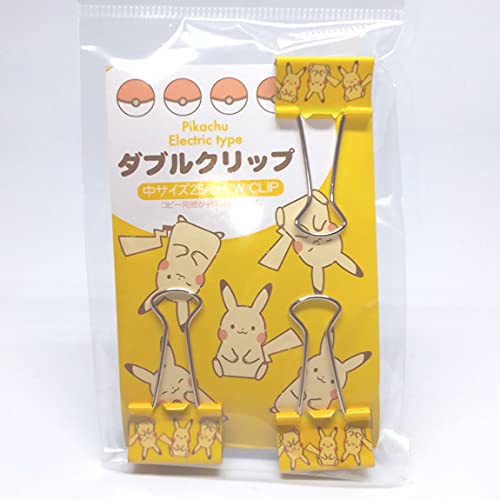 Pikachu Doppel-Büroklammern, 3-teiliges Set, 2,5 cm, Bürobedarf von ノーブランド