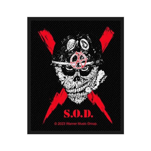 S.O.D. Stormtroopers of Death AUD SCRAWLED LIGHTNING bestickter Aufnäher von ドラッグトレイン