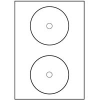 200 CD-ETIKETTEN 117MM WIE ZWECKFORM L7676-100 KINGSIZE von 0