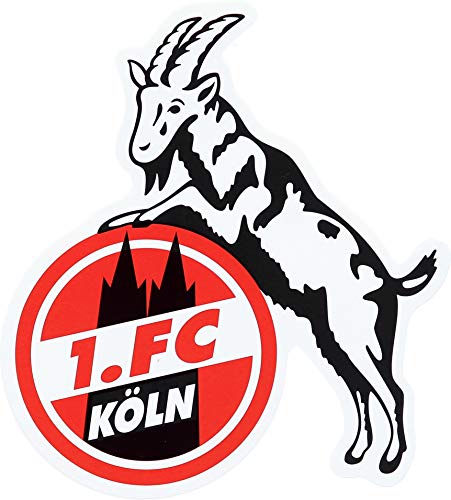 1. FC Köln Wandaufkleber 'Geißbock' 15 cm, Schwarz-Weiß, Minimalistisch, Wandmontage, Wohnzimmer von 1. FC Köln