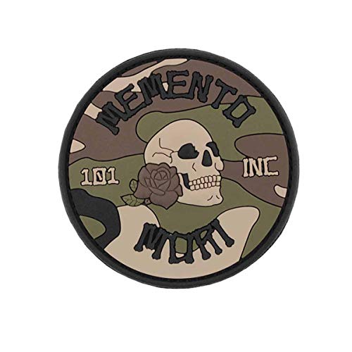 101 INC. Emblem 3D Rubber Patch Memento Mori Ø 7,9 cm Abzeichen Woodland von 101 INC.