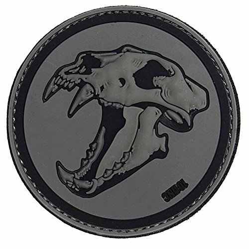 Emblem 3D PVC Sabertooth Tiger Säbelzahntiger Abzeichen Aufnäher Patch von 101 INC.