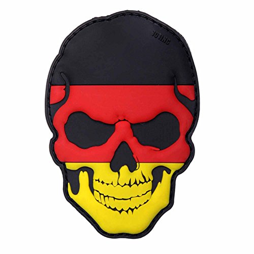 Emblem 3D Patch Skull Totenkopf Deutschland BRD schwarz-rot-gold 5 x 9 cm Abzeichen von 101 Inc.