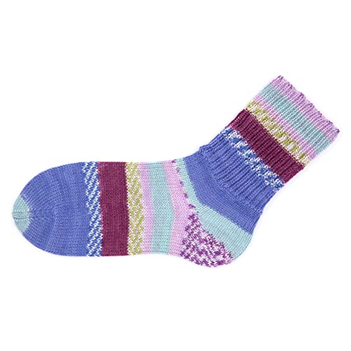 Gründl Hot Socks Sirmione 4-fädig 100g 75% Wolle superwash 25% Polyamid 2,5-3er Nadeln made in Italy kunterbunte Designs (05 art deco) von 12fadenline
