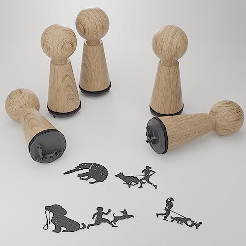 Hunde Stempelset – Magische Hunde Motive für kreative Karten & Geschenke – Perfekte Geschenkidee für Hundeliebhaber - Mit Malerei & Bastel Potential von 13gramm