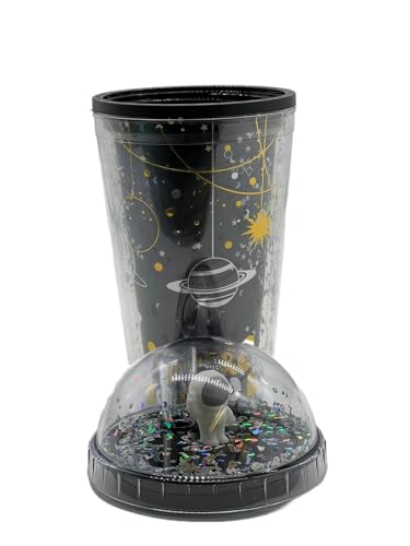 14 Stars Trinkbecher mit Deckel und Strohhalm, Glitzer-Wasserflasche für Kinder und Erwachsene, doppelwandig, isoliert, Acrylbecher, wiederverwendbar, Reisebecher für Weihnachtsfeier, Kinder, 450 ml von 14 Stars