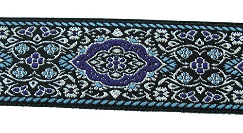 1A-Kurzwaren 35589-V7 Gewebeband, 10 m x 35 mm, Farbe Blau, Lila, Silber von XGAGHB