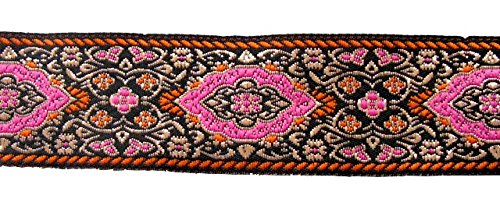 10m Medaillon Borte Webband 35mm Farbe: Schwarz-Orange-Pink-Weiss präsentiert von 1A-Kurzwaren 35589-V2 10m Medaillon Borte Webband 35mm Farbe: Schwarz-Orange-Pink-Weiss präsentiert von 1A-Kurzwaren 35589-V2 von 1A-Kurzwaren