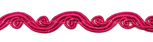 1A-Kurzwaren 16,40m Posamentenborte Webband 8mm breit Farbe: Fuchsia 3201-37 von 1A-Kurzwaren