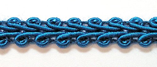 1A-Kurzwaren 32m Posamentenborte 6mm breit Farbe: Blau 2318-24 von 1A-Kurzwaren