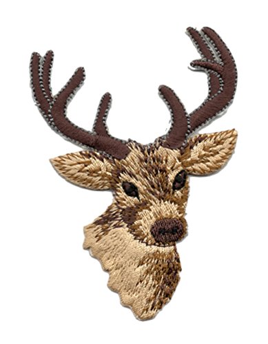 2 Aufnäher Bügelbild Aufbügler Iron on Patches Applikation Hirsch 6,5 x 9,2cm vor171-6 2 Aufnäher Bügelbild Aufbügler Iron on Patches Applikation Hirsch 6,5 x 9,2cm vor171-6 von 1A-Kurzwaren