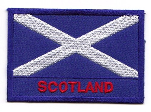 Aufnäher Bügelbild Aufbügler Iron on Patches Applikation Flagge " Schottland " 7,2 x 5cm Vor20-15-L von 1A-Kurzwaren