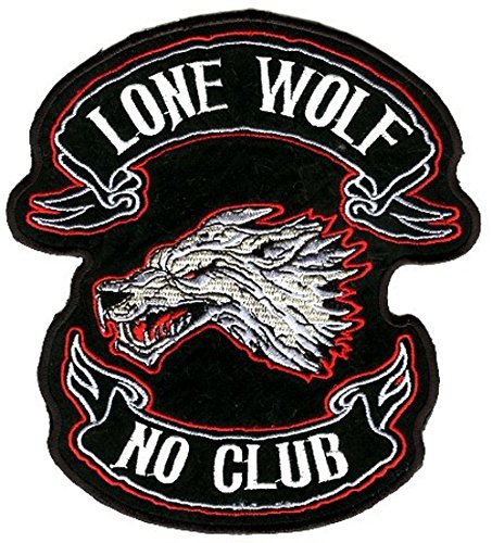 Aufnäher Bügelbild Aufbügler Iron on Patches Applikation Patch Tribal Lone Wolf 9 x 10,5cm Vor88-1 von 1A-Kurzwaren