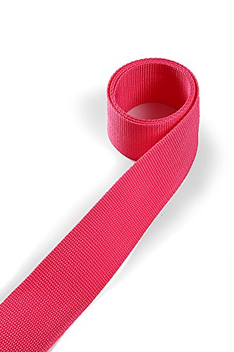 1buy3 Gurtband aus Polypropylen 25mm breit, 12 Meter lang, Farbe:11 - Telemagenta | Grundpreis pro Meter = € 0,67 von 1buy3