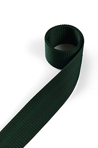 1buy3 Gurtband aus Polypropylen 25mm breit, 12 Meter lang, Farbe:20 - Moosgrün | Grundpreis pro Meter = € 0,67 von 1buy3