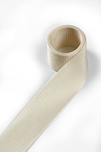 1buy3 Gurtband aus Polypropylen 25mm breit, 4 Meter lang, Farbe:2 - Hellelfenbein | Grundpreis pro Meter = € 1,37 von 1buy3