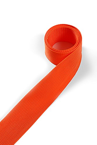 1buy3 Gurtband aus Polypropylen 40mm breit, 12 Meter lang, Farbe:9 - Reinorange | Grundpreis pro Meter = € 0,79 von 1buy3