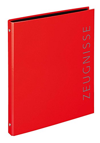 Zeugnismappe / Zeugnisringbuch / Farbe: rot + 10 Hüllen von 2 verschiedene Marken