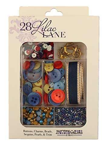 28 Lila Lane Abenteuer an Sea Craft Kit, Kunststoff, Mehrfarbig von Buttons Galore