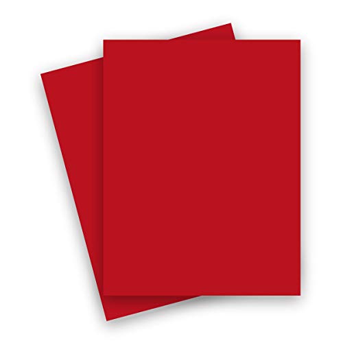 Französisches Papier – Popton Wildkirsche (rot) – 8,5 x 11 (70T/104 g/m²) Textpapier – 500 Stück von 2pBasics