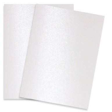 Shine Pearl White – schimmerndes Metallic-Papier – 8,5 x 11-32/36,3 kg Text (118 g/m²) – 25 Stück von 2pBasics