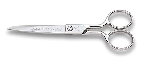 3 Claveles Kastilische Schere Verschiedene Verwendungen (Home Line), Silber, Naht 6" (15 cm) von 3 Claveles