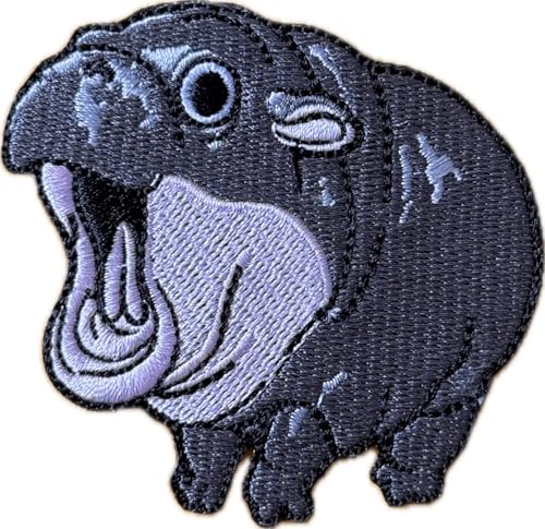 Pygmy Hippopotamus Cute Cartoon Applique Embroidered Sew on Iron on Patch. von 365Store